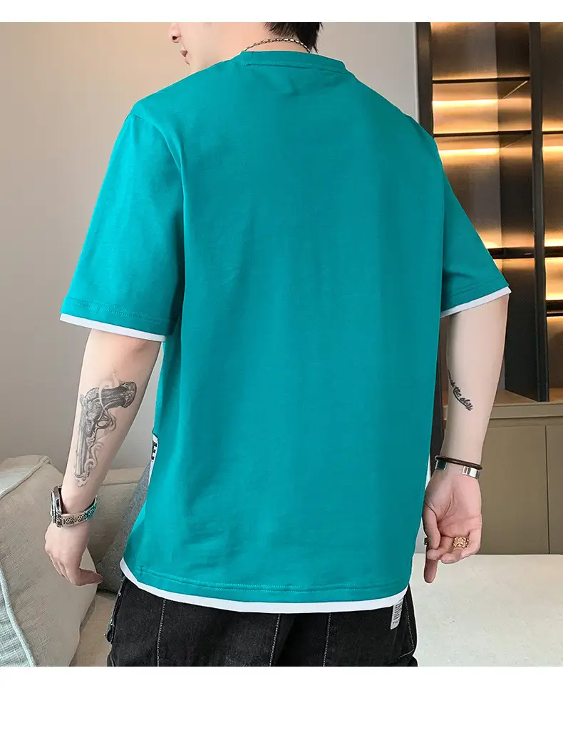 Men's Loose Fit Joker T-Shirt Cream Half Sleeve — feature 18