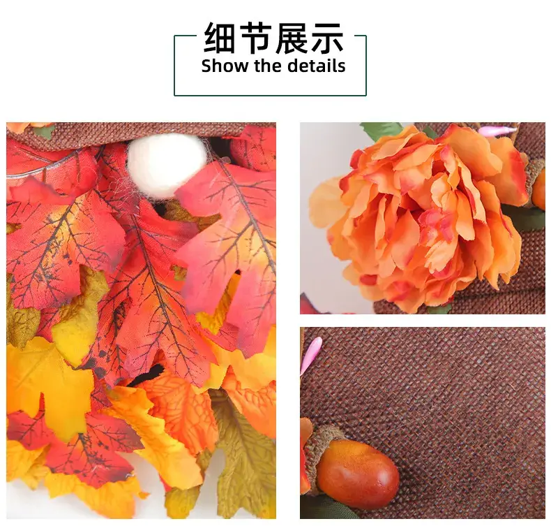 Cangyan Autumn Leaf Decor 2023 Pastoral Hat Wreath — feature 10