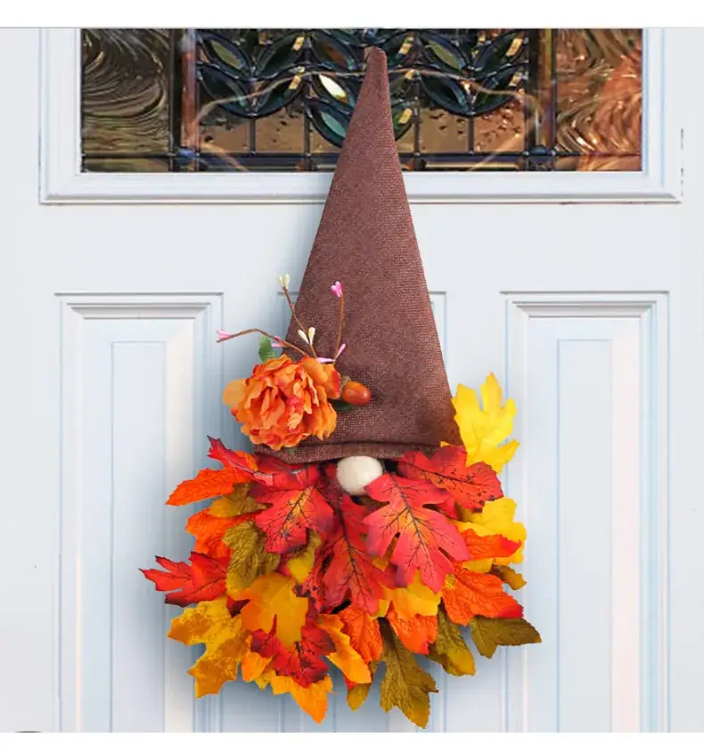 Cangyan Autumn Leaf Decor 2023 Pastoral Hat Wreath — feature 5