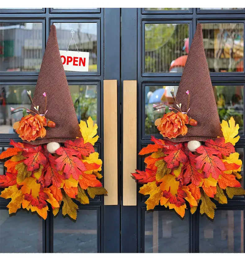Cangyan Autumn Leaf Decor 2023 Pastoral Hat Wreath — feature 6