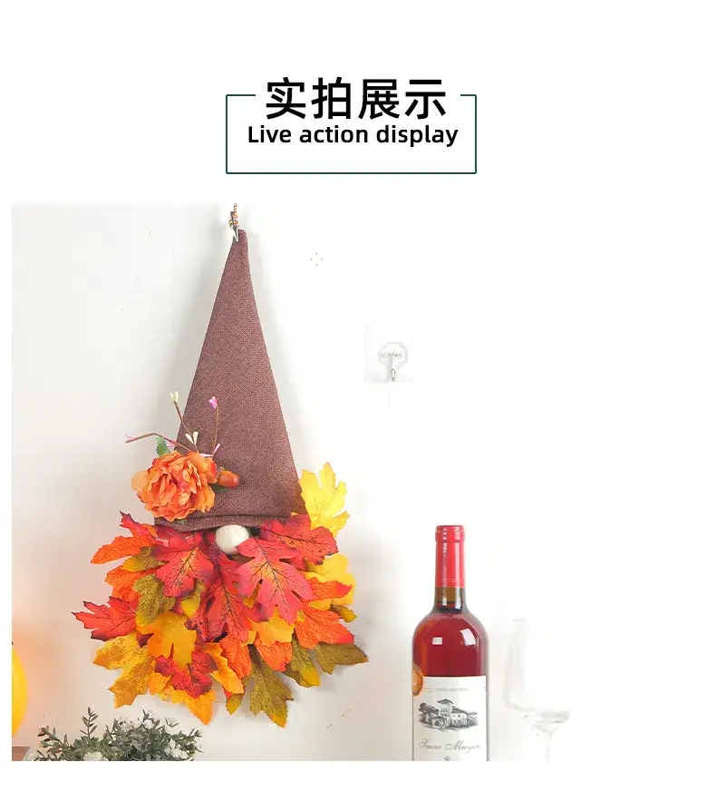 Cangyan Autumn Leaf Decor 2023 Pastoral Hat Wreath — feature 8