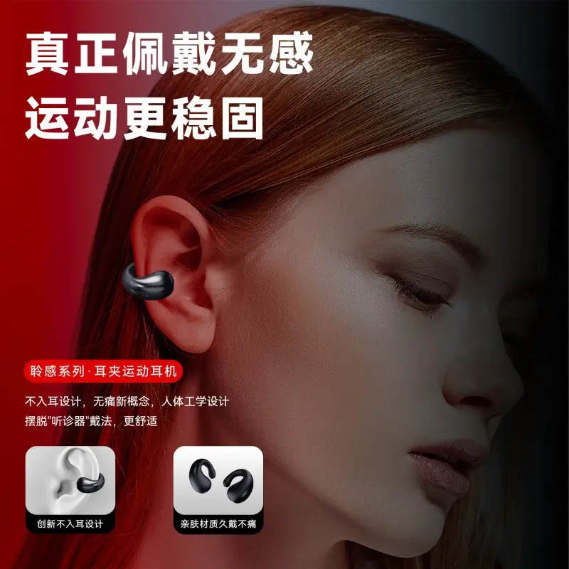 AI Translation Clip-On Earphones Q92 Noise Reduction Sports Wireless - Image 7