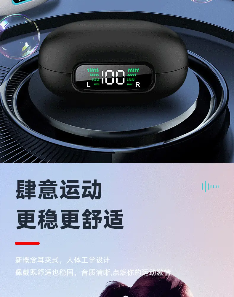 AI Translation Clip-On Earphones Q92 Noise Reduction Sports Wireless — feature 19