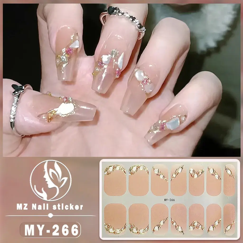 Waterproof Butterfly Nail Stickers Pink 5D Design - Image 12