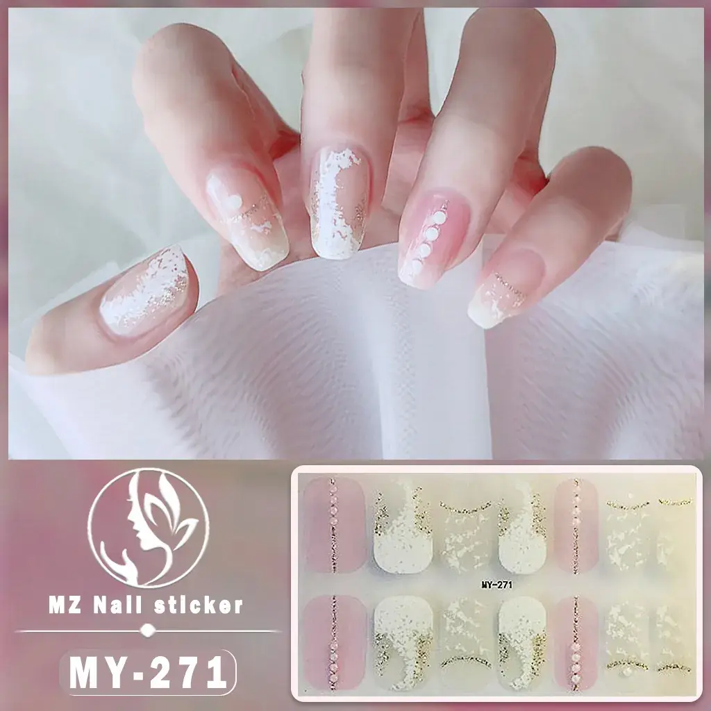 Waterproof Butterfly Nail Stickers Pink 5D Design - Image 17
