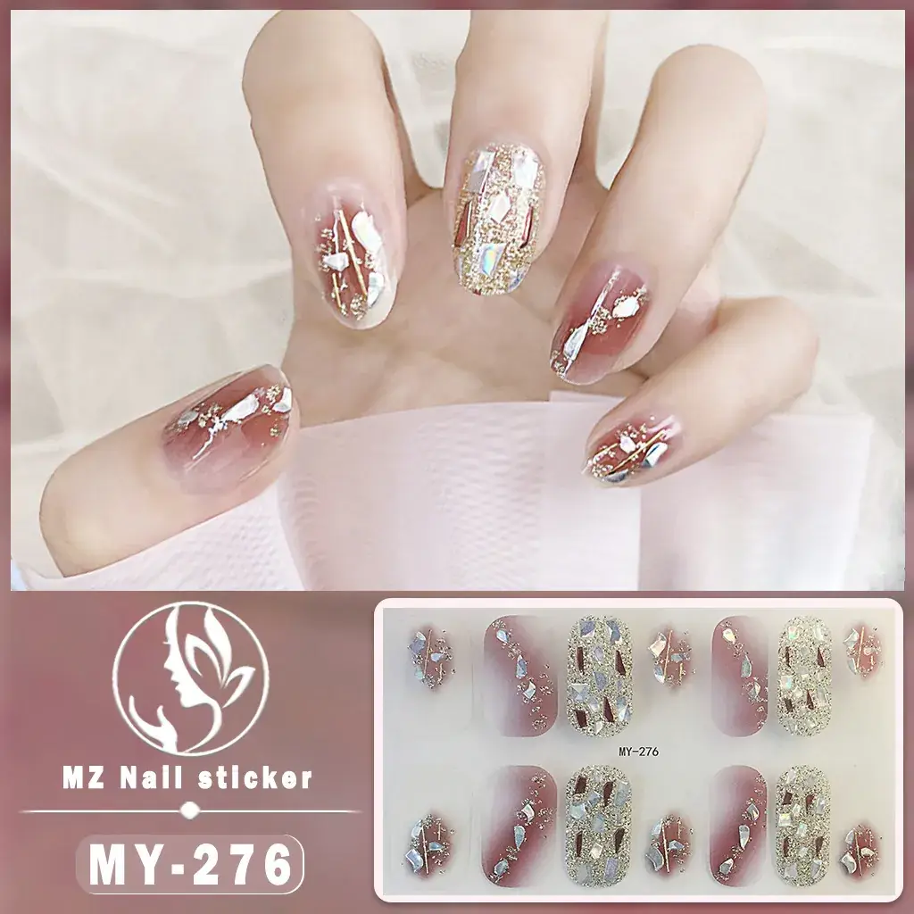 Waterproof Butterfly Nail Stickers Pink 5D Design - Image 22