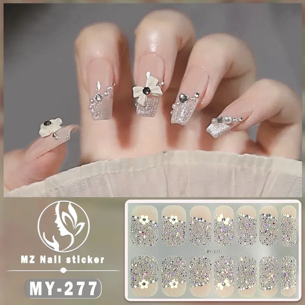 Waterproof Butterfly Nail Stickers Pink 5D Design - Image 23