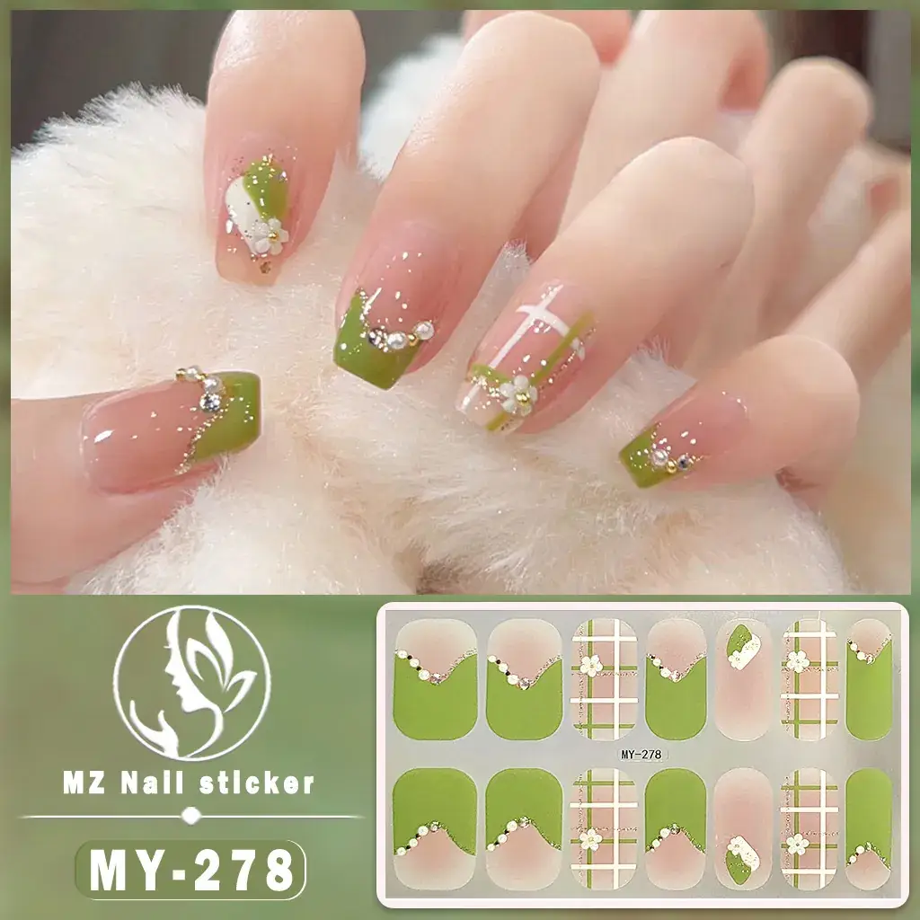 Waterproof Butterfly Nail Stickers Pink 5D Design - Image 24