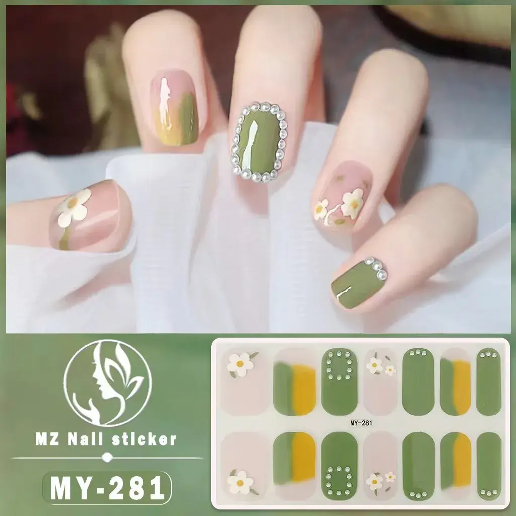 Waterproof Butterfly Nail Stickers Pink 5D Design - Image 27