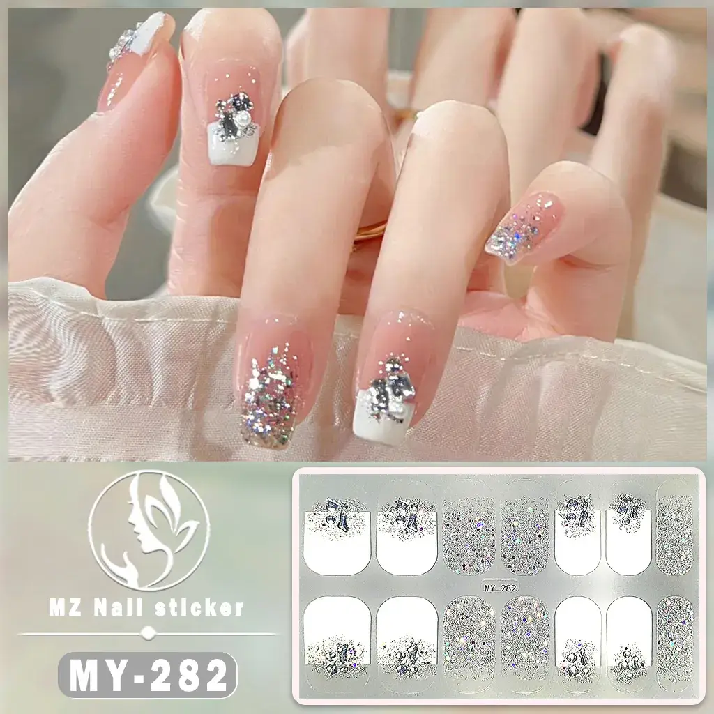 Waterproof Butterfly Nail Stickers Pink 5D Design - Image 28
