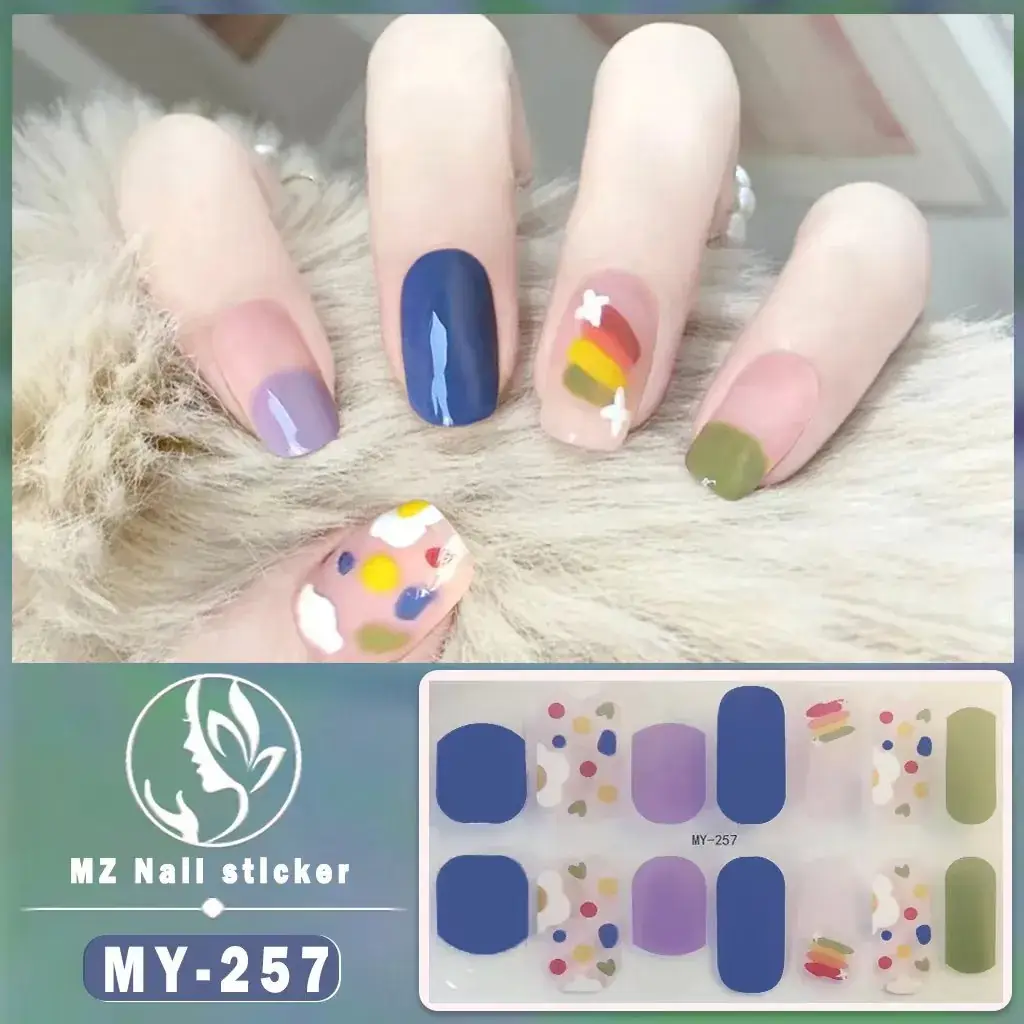 Waterproof Butterfly Nail Stickers Pink 5D Design - Image 3