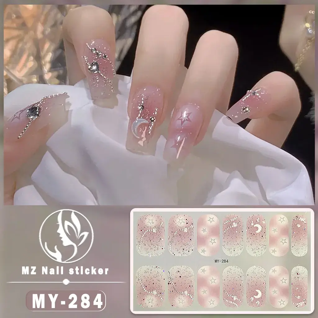 Waterproof Butterfly Nail Stickers Pink 5D Design - Image 30