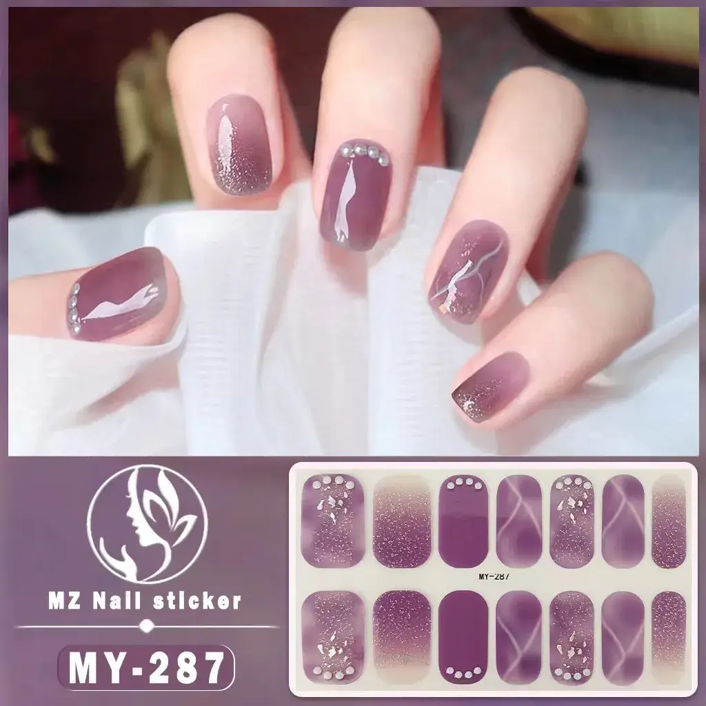 Waterproof Butterfly Nail Stickers Pink 5D Design - Image 33