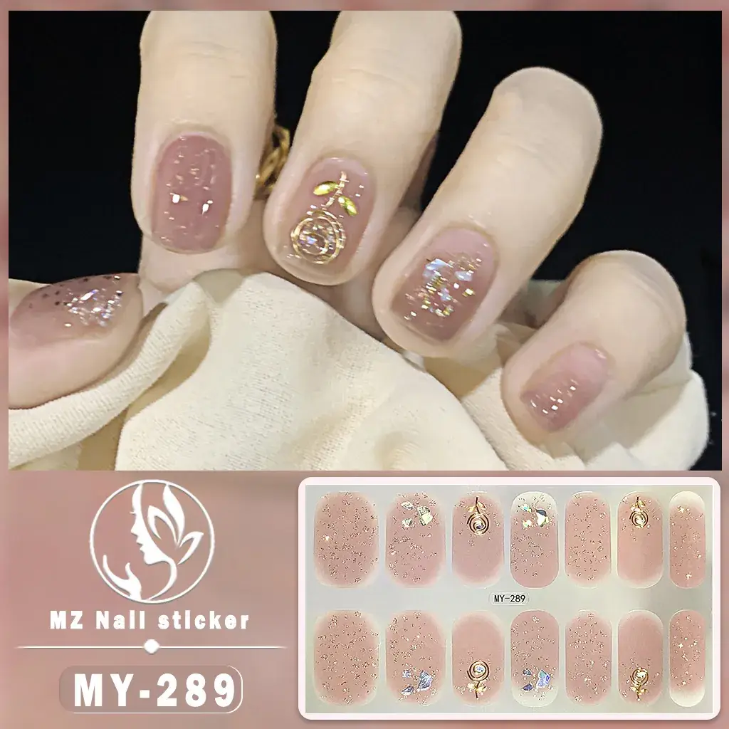 Waterproof Butterfly Nail Stickers Pink 5D Design - Image 35