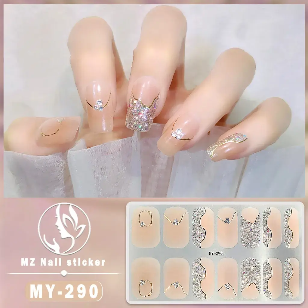Waterproof Butterfly Nail Stickers Pink 5D Design - Image 36