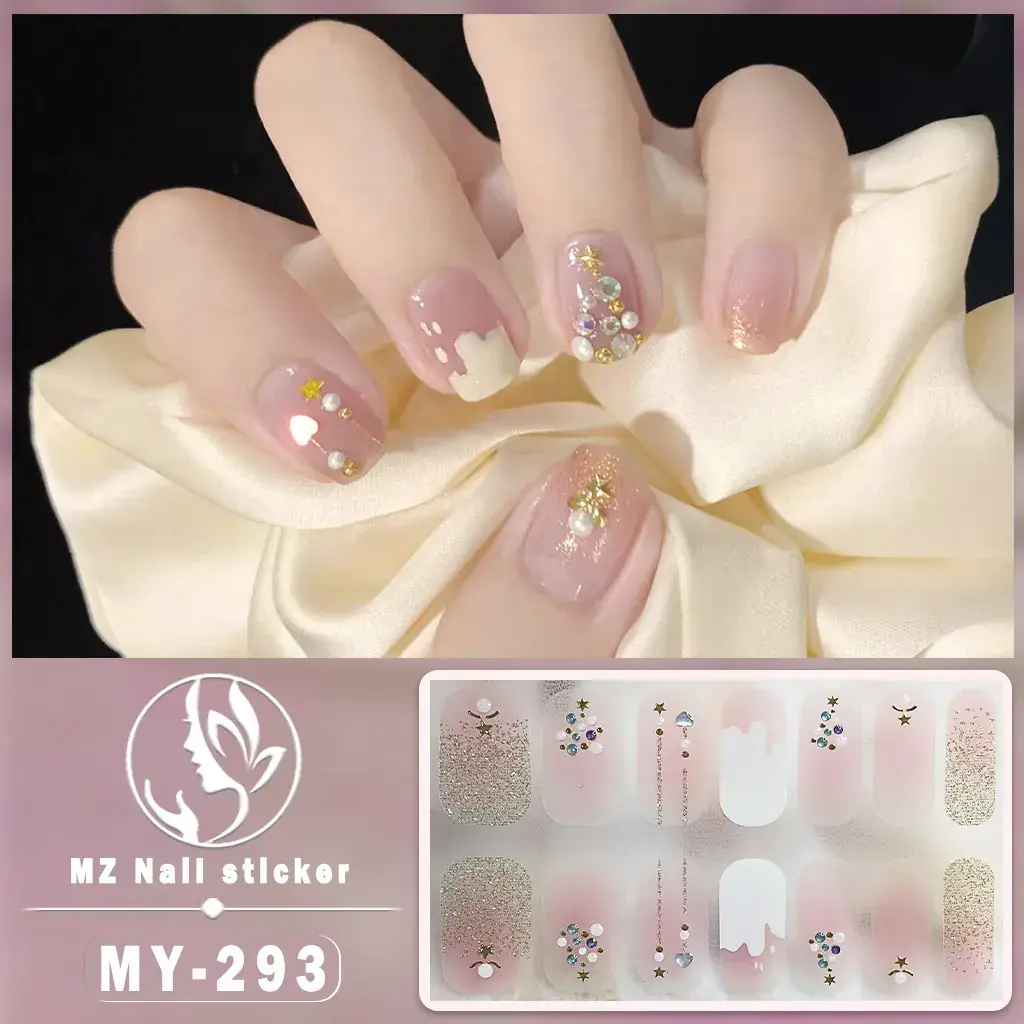 Waterproof Butterfly Nail Stickers Pink 5D Design - Image 38