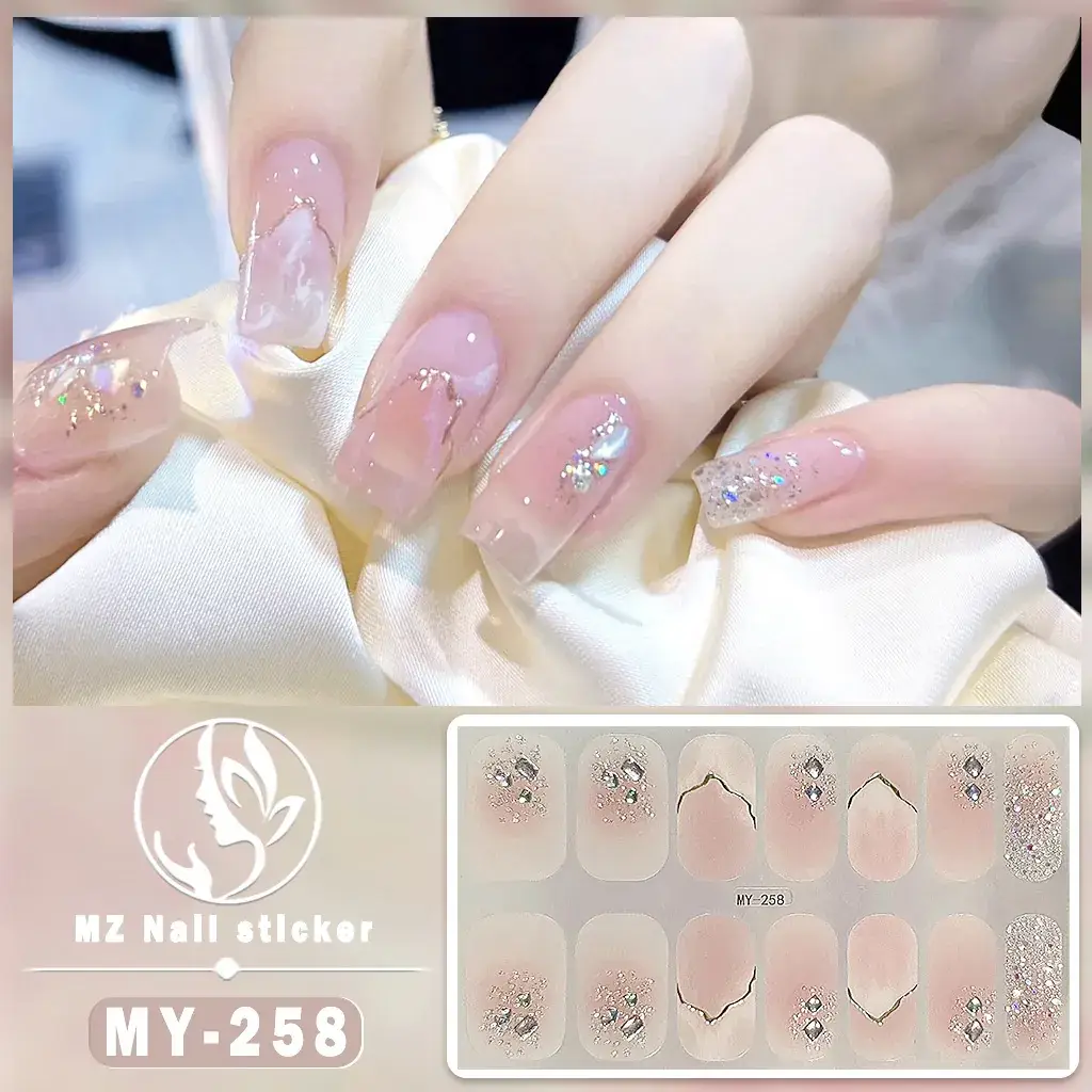 Waterproof Butterfly Nail Stickers Pink 5D Design - Image 4