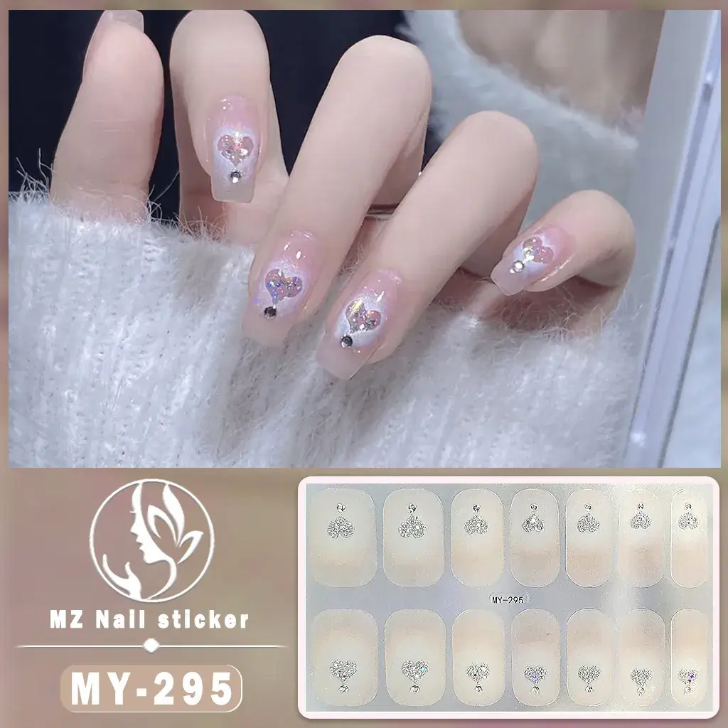Waterproof Butterfly Nail Stickers Pink 5D Design - Image 40