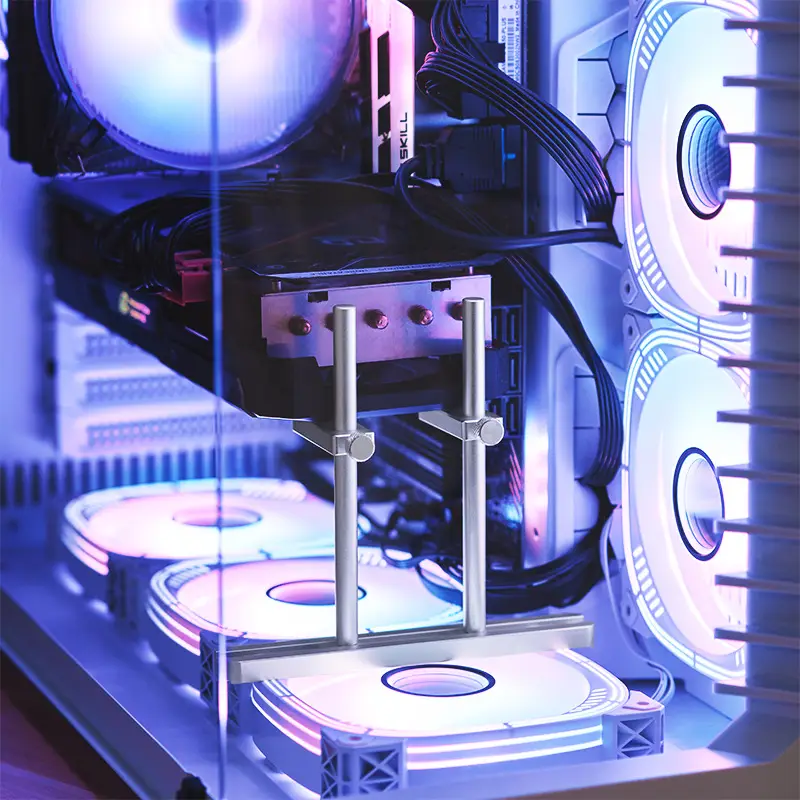 Final Cool Fan Stand Black Silver CNC Frame - Image 8