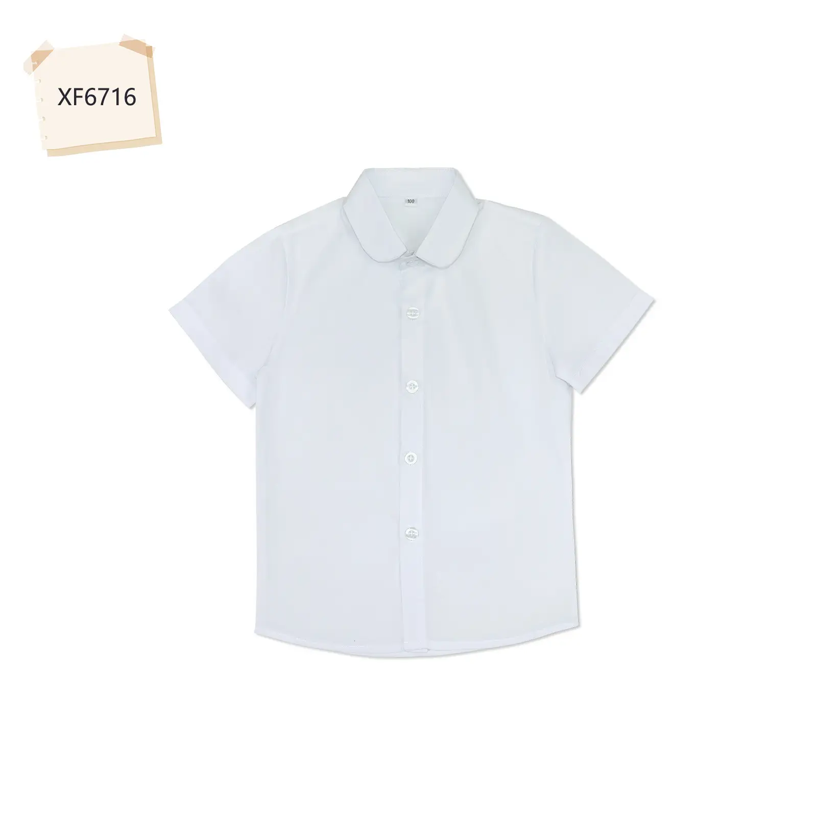 Kids V-Neck Sleeveless Shirt Navy Red White - Image 5