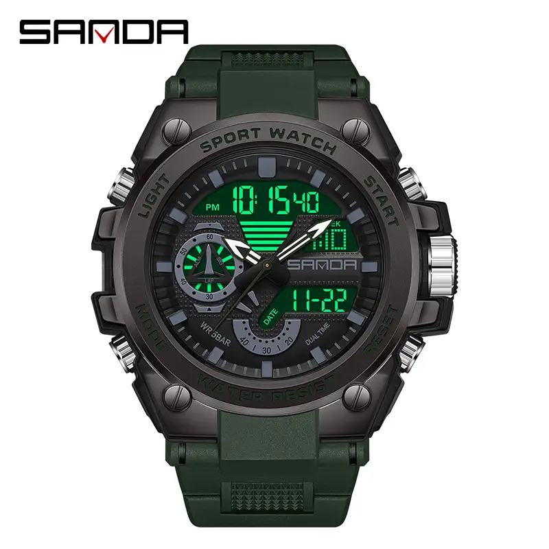 Sanda Multi-Functional Waterproof Men's Watch