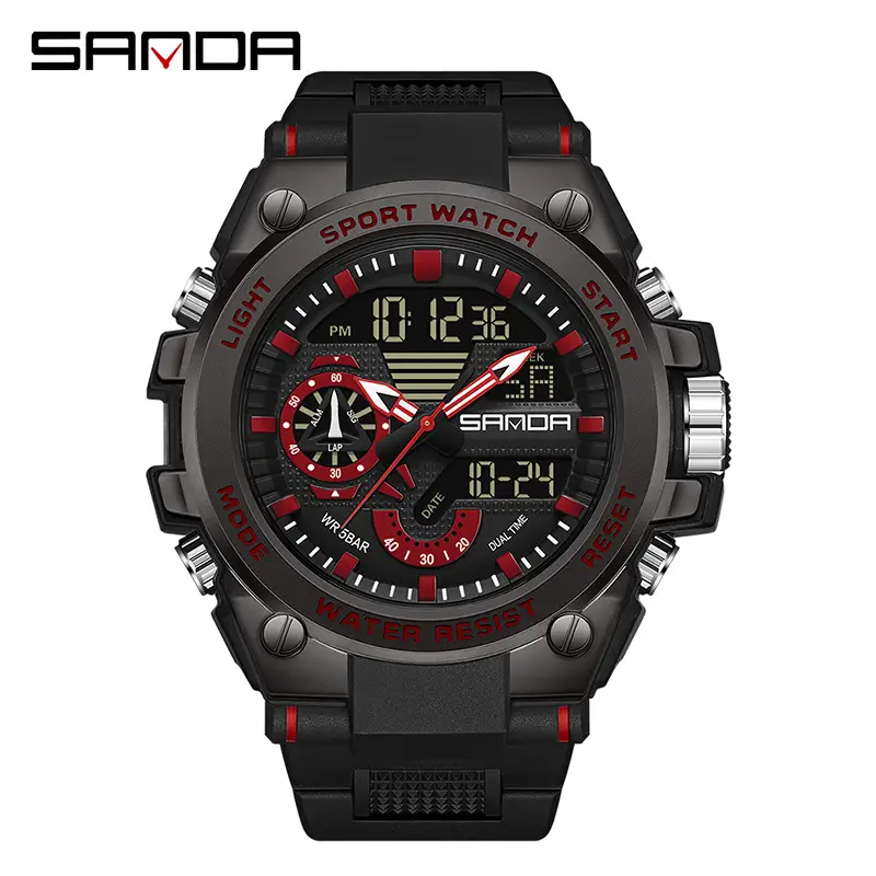 Sanda Multi-Functional Waterproof Men's Watch