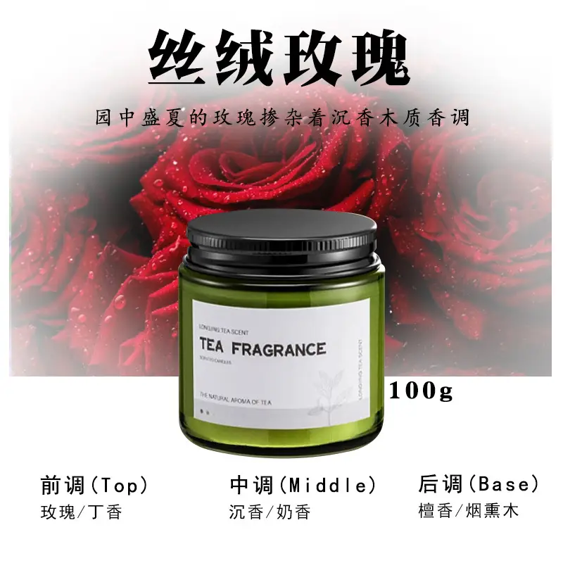 # Velvet Rose-Black Cap Vintage Green Bottle