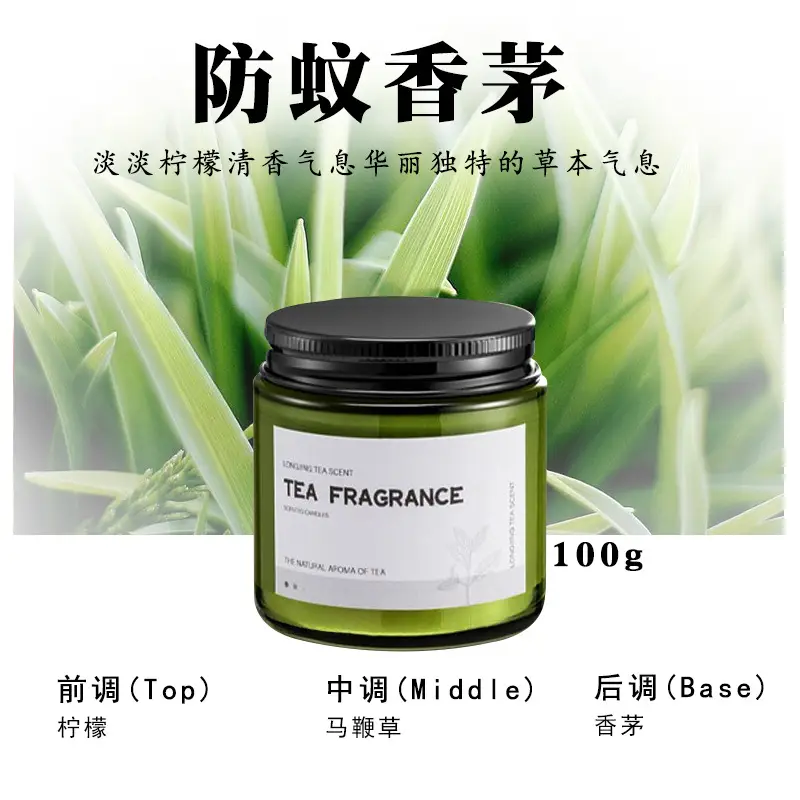 # Anti-mosquito Citronella-Black Cap Retro Green Bottle