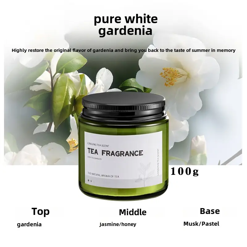 Cork Green Cup Aromatherapy Candle Wholesale Soy Wax Aromatherapy Candle Cup Home Indoor Aromatherapy Creative Niche Gift
