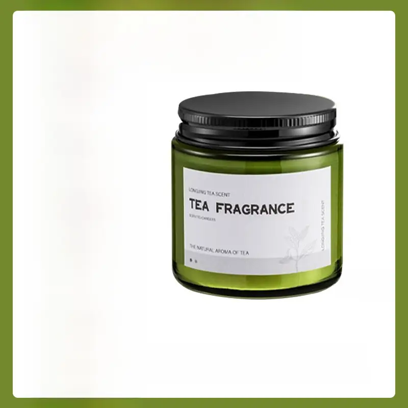 Cork Green Cup Aromatherapy Candle Wholesale Soy Wax Aromatherapy Candle Cup Home Indoor Aromatherapy Creative Niche Gift