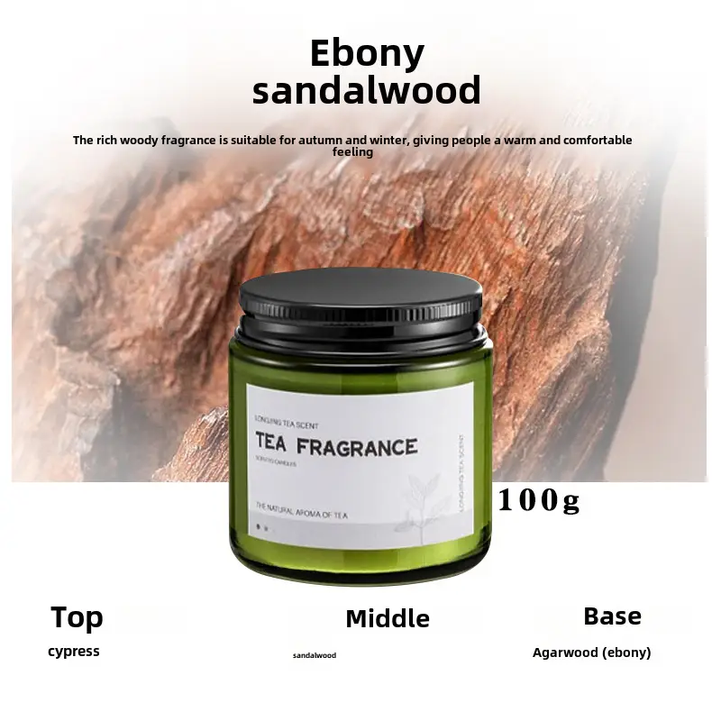 Cork Green Cup Aromatherapy Candle Wholesale Soy Wax Aromatherapy Candle Cup Home Indoor Aromatherapy Creative Niche Gift