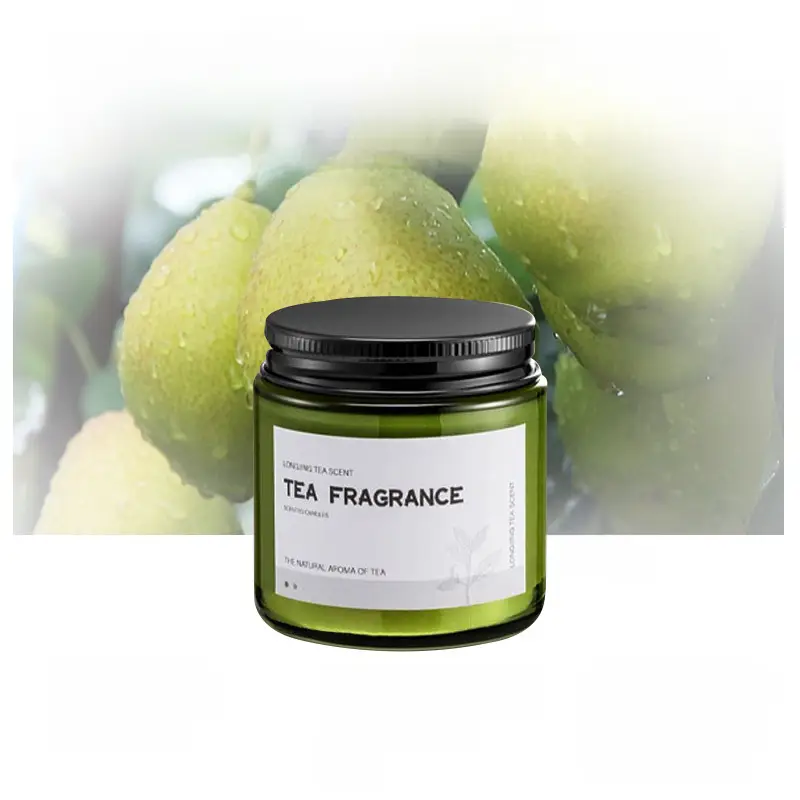 Cork Green Cup Aromatherapy Candle Wholesale Soy Wax Aromatherapy Candle Cup Home Indoor Aromatherapy Creative Niche Gift