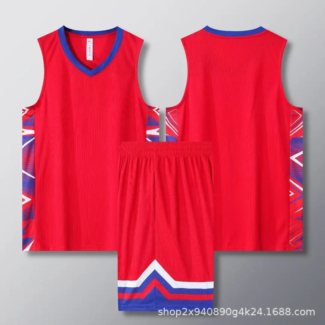 Orange Sleeveless Vest Suit for College Students Basketball Training — feature 18