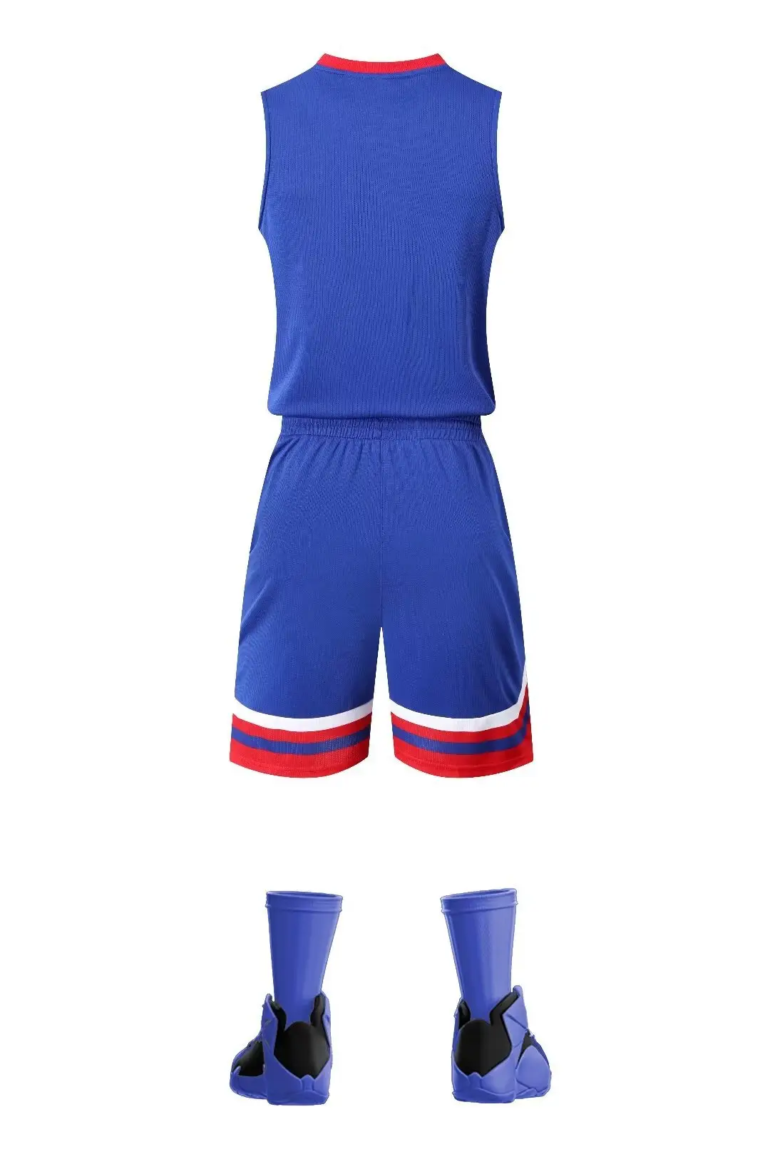 Orange Sleeveless Vest Suit for College Students Basketball Training — feature 8
