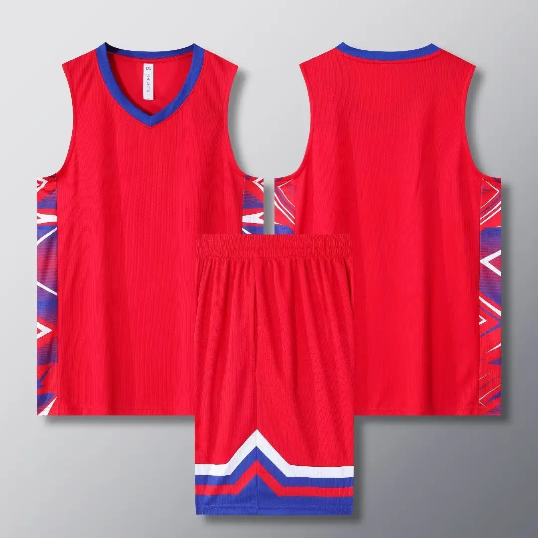 Orange Sleeveless Vest Suit for College Students Basketball Training - Image 2