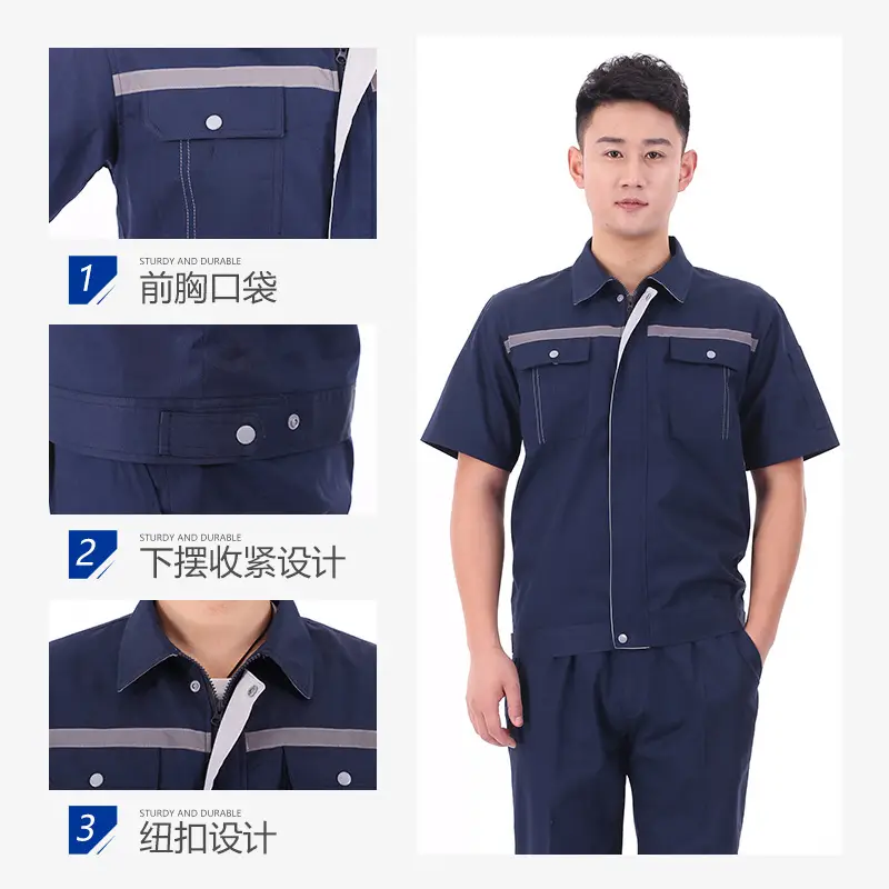 Summer Workwear Long Sleeve Labor Protection Fabric - Image 10