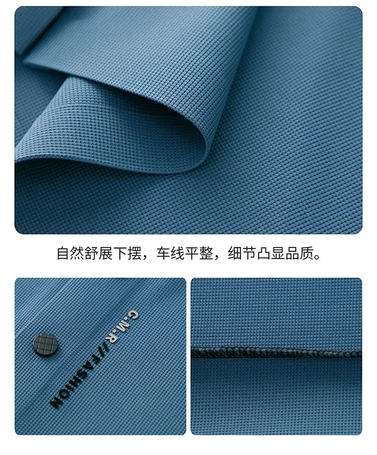 Men's Short Sleeve Polo Shirt Grey Slim Fit Summer 2023 — feature 33