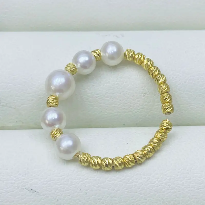 Freshwater Pearl Bracelet 4-5mm S925 Silver - Image 5