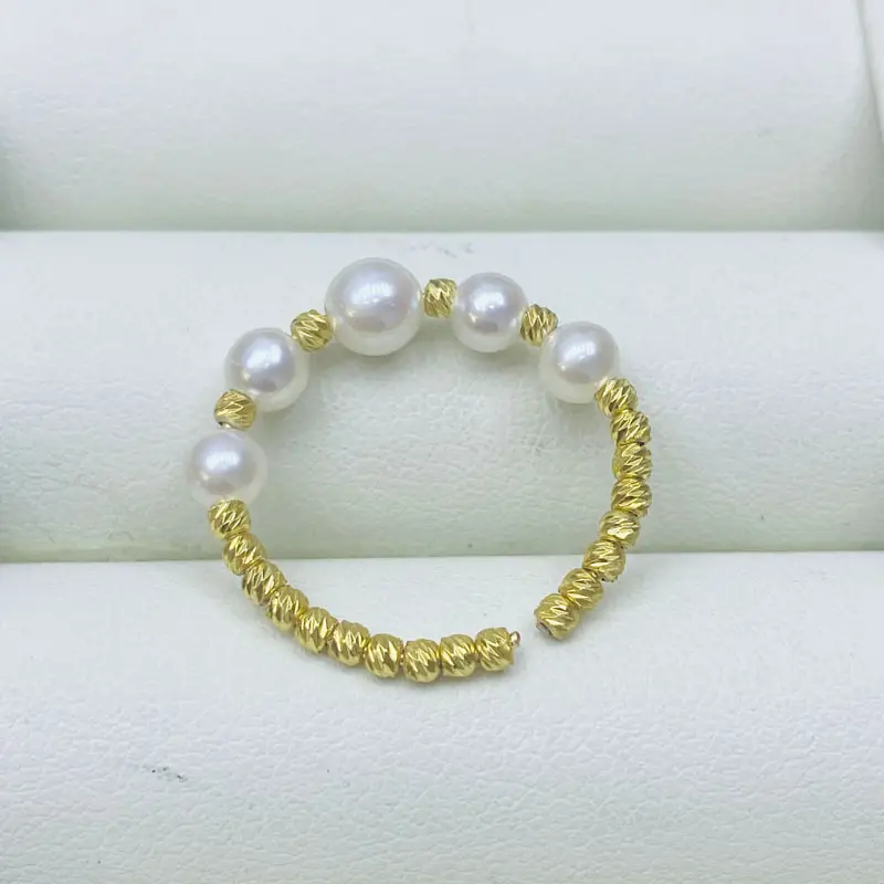 Freshwater Pearl Bracelet 4-5mm S925 Silver - Image 2