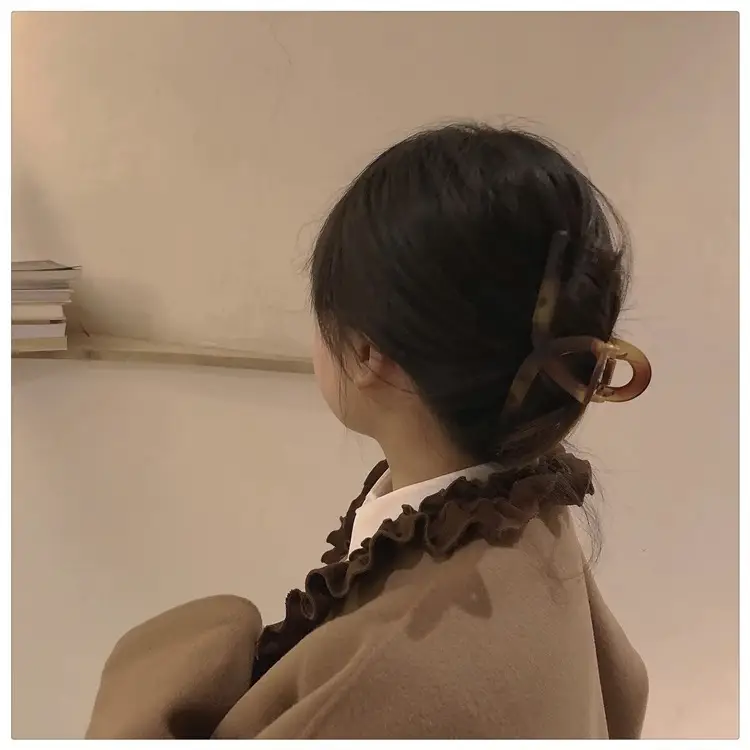 Amber Frosted Large Hair Clip for Women — feature 23