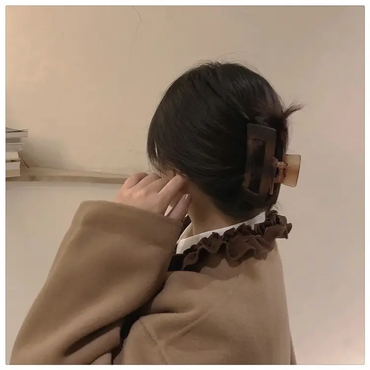 Amber Frosted Large Hair Clip for Women — feature 24