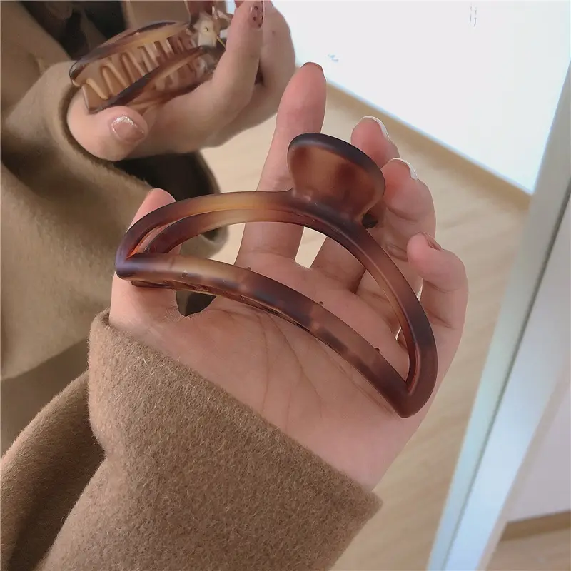 Amber Frosted Large Hair Clip for Women - Image 3