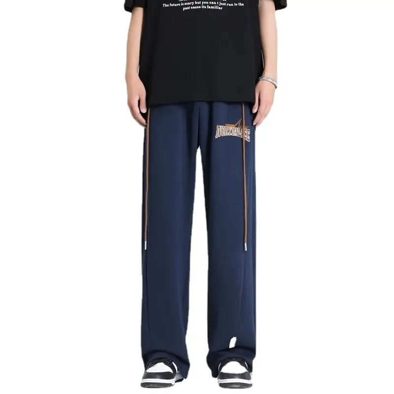 Men's American Style Loose Pants Cream Summer - Image 7