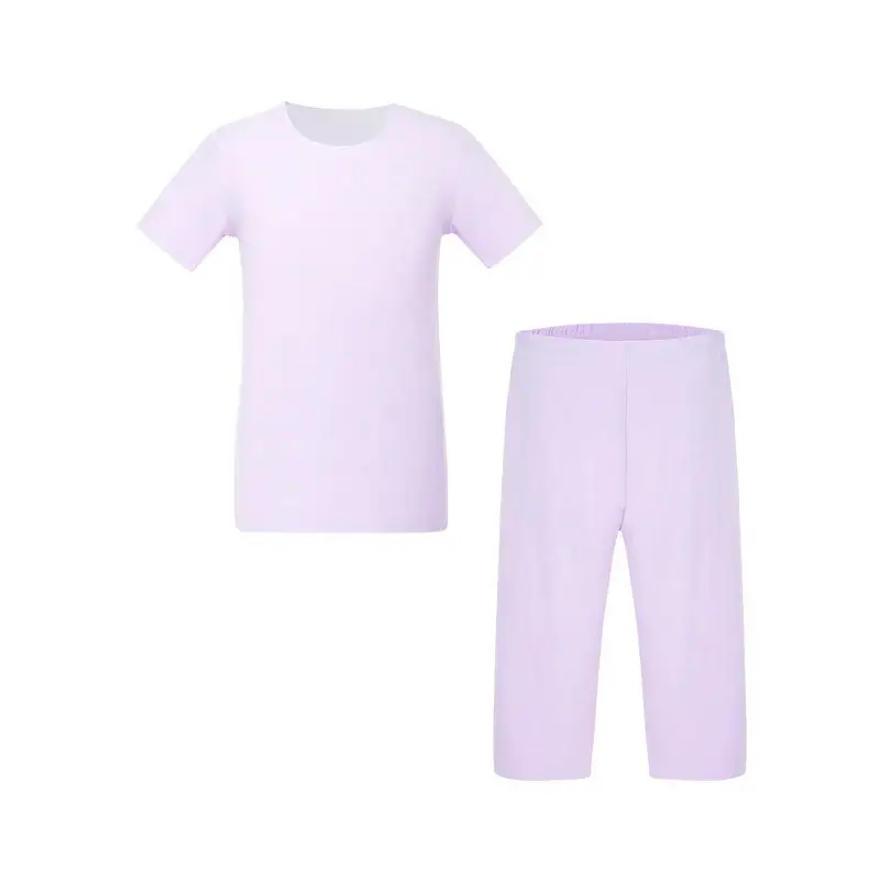 Children's Traceless Pajamas Set Lavender Air Conditioning - Image 10