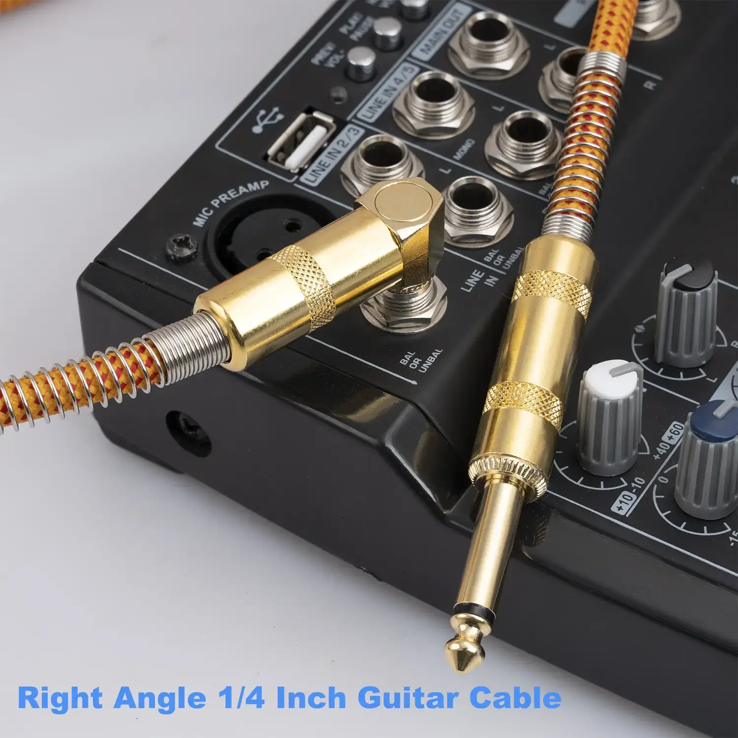 Double Shielded 22AWG Guitar Cable 3m 1/4" Male - Image 4