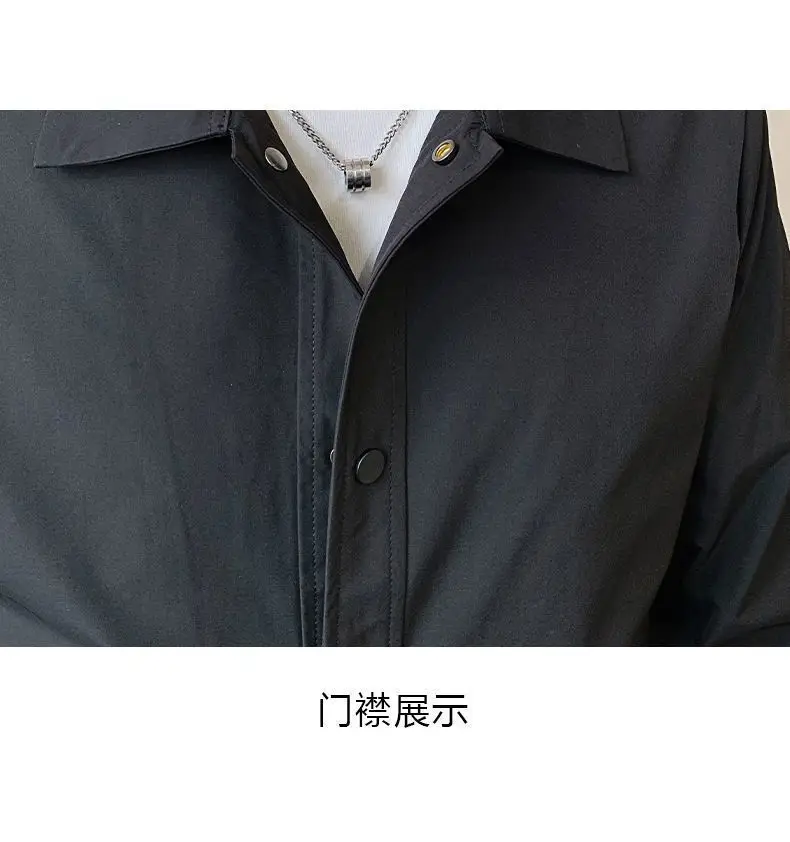 Men's Stand Collar Jacket Grey 2023 Spring New Casual Top — feature 8
