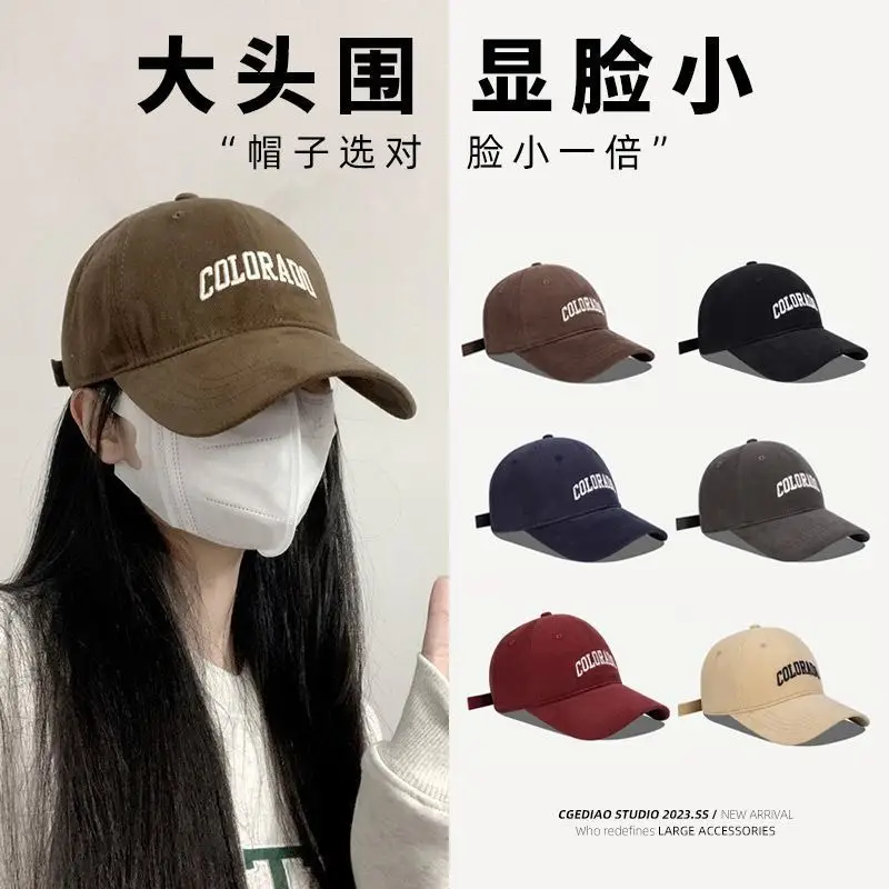 South Korea Embroidered Baseball Cap for Young Men Women Black Student - Image 10
