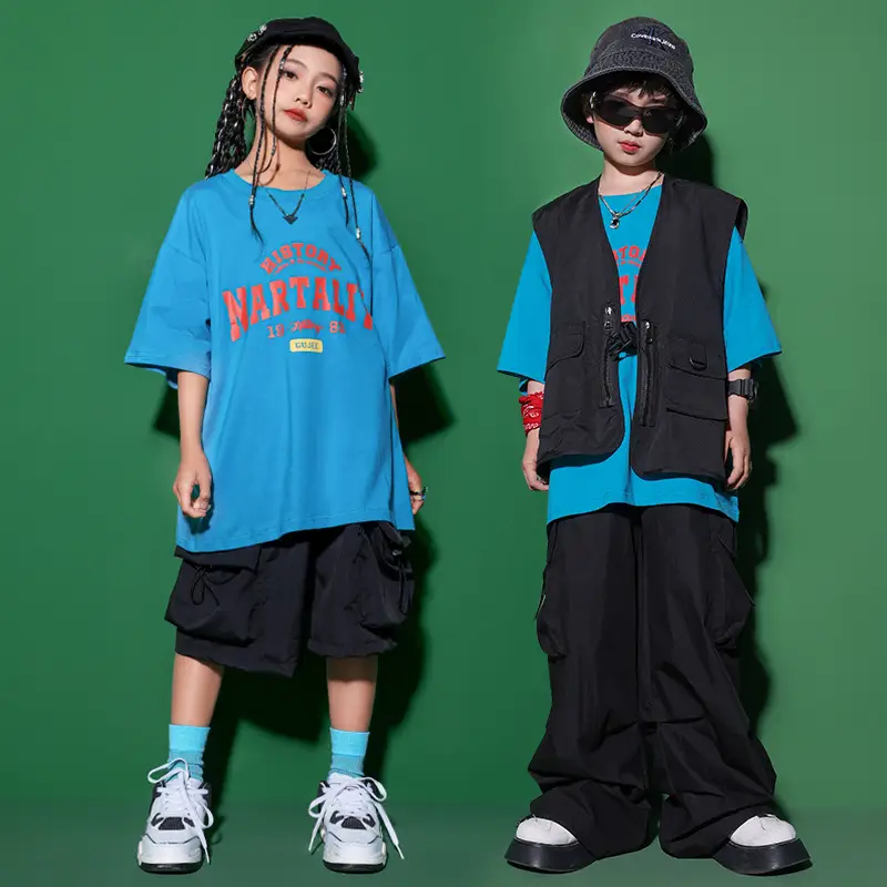 Girls Japanese Hip Hop Dance Shorts Black Cotton - Image 6