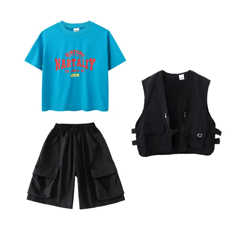 Girls Japanese Hip Hop Dance Shorts Black Cotton - Image 9