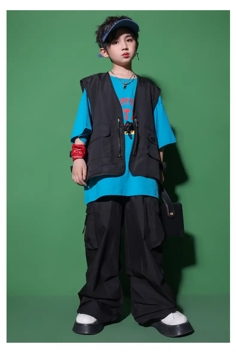 Girls Japanese Hip Hop Dance Shorts Black Cotton — feature 12